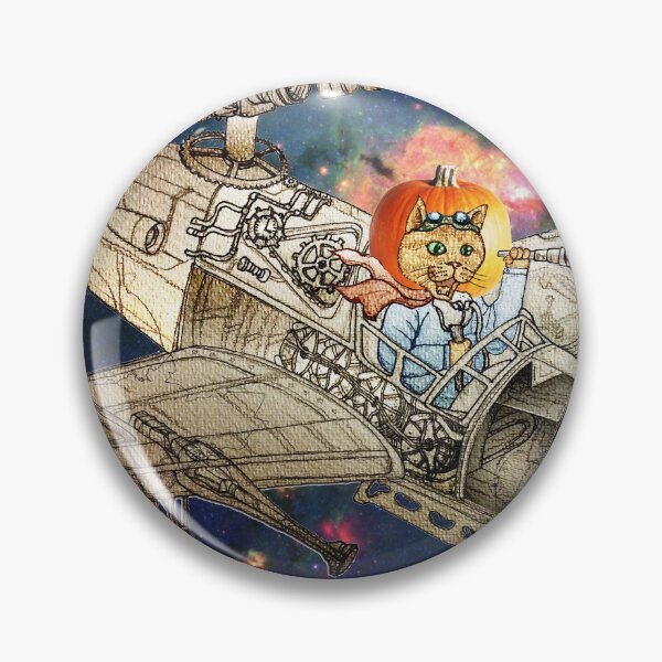Item preview, Halloween pumpkin hat cat drive airplane designed and sold by felissimha.