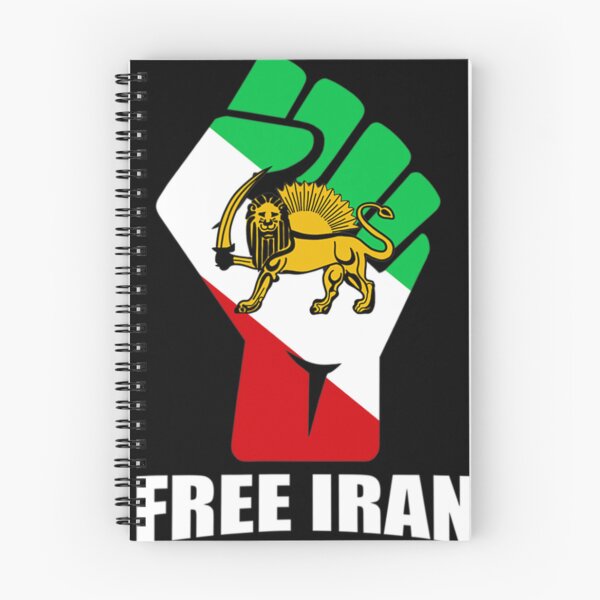 Item preview, Free Iran unity fist with lion  designed and sold by ALEXANDERKENEF.