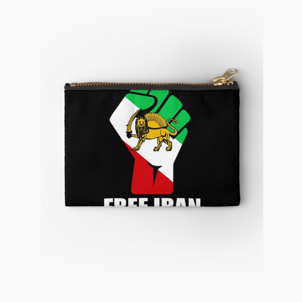 Item preview, Free Iran unity fist with lion  designed and sold by ALEXANDERKENEF.