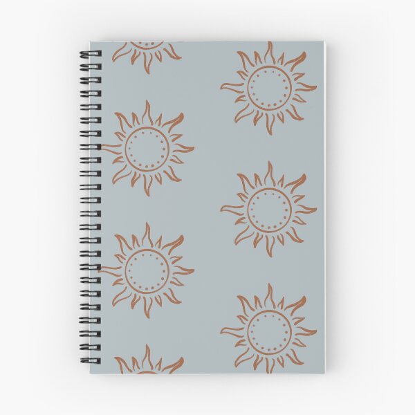 Item preview, Cute Boho Sun Pattern Bohemian Aesthetic In Muted Colors Deep Blue & Brown designed and sold by scorpiolane.