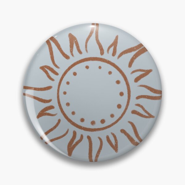 Artikelvorschau, Cute Boho Sun Pattern Bohemian Aesthetic In Muted Colors Gray Blue & Brown entworfen und verkauft von scorpiolane.