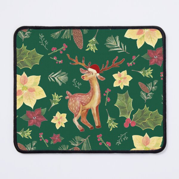 Item preview, Xmas Flowers and Deer Pattern designed and sold by g-for-georgia.