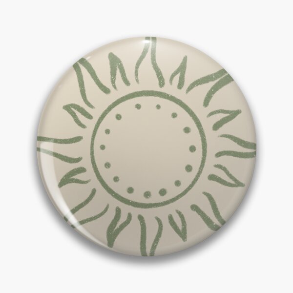 Artikelvorschau, Cute Boho Sun Pattern Bohemian Aesthetic In Muted Colors Green & Muted Yellow entworfen und verkauft von scorpiolane.