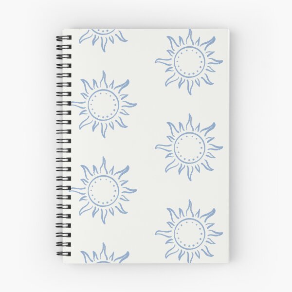 Item preview, Cute Boho Sun Pattern Bohemian Aesthetic In Muted Colors Light & Dark Blue designed and sold by scorpiolane.
