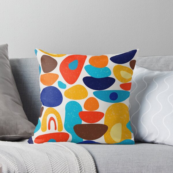 Item preview, Mid Century Modern Abstract Shapes colorful pattern designed and sold by prirajdesigns.