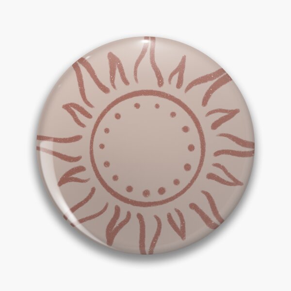 Artikelvorschau, Cute Boho Sun Pattern Bohemian Aesthetic In Muted Colors Light & Dark Muted Orange entworfen und verkauft von scorpiolane.