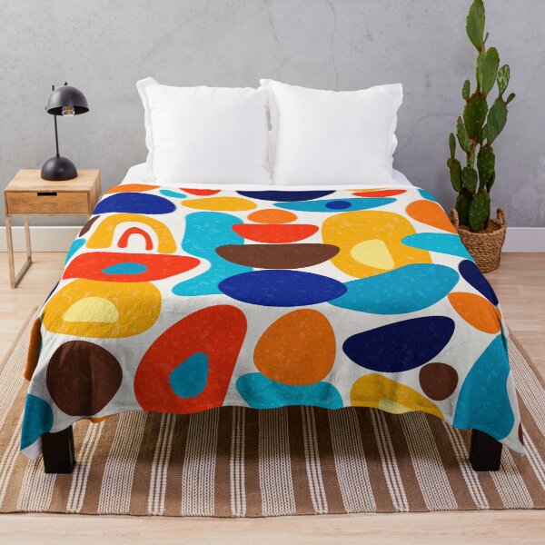 Item preview, Mid Century Modern Abstract Shapes colorful pattern designed and sold by prirajdesigns.