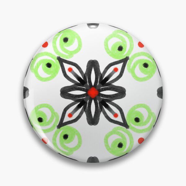 Item preview, Cute Black and Green Floral with White Background Seamless Pattern designed and sold by patternologyy.