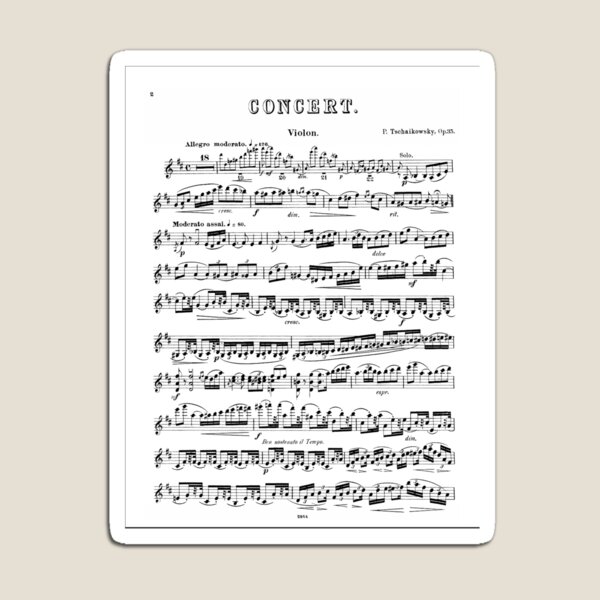 Item preview, Tchaikovsky Violin Concerto designed and sold by Adam Murray.