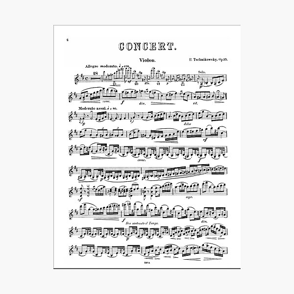 Item preview, Tchaikovsky Violin Concerto designed and sold by Adam Murray.