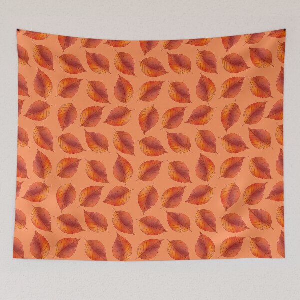 Item preview, Warm autumn leaves pattern Tags Autumn, pattern, fall, foliage, warm, maple leaf, oak, red, orange, designed and sold by chandrakbr.
