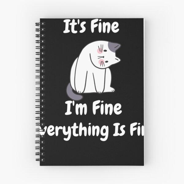 Item preview, It's Fine I'm Fine Everything Is Fine Funny Cat Women  designed and sold by ALEXANDERKENEF.