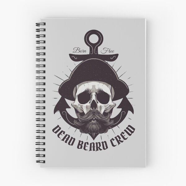 Item preview, Pirate skull with beard designed and sold by r-evolution-art.