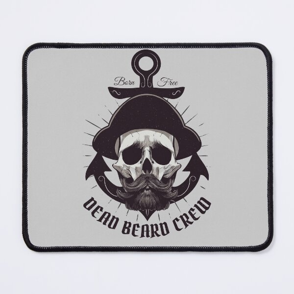 Item preview, Pirate skull with beard designed and sold by r-evolution-art.
