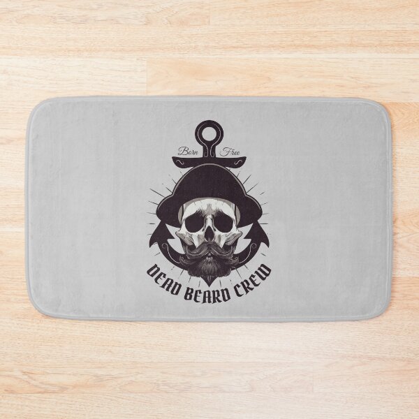 Item preview, Pirate skull with beard designed and sold by r-evolution-art.