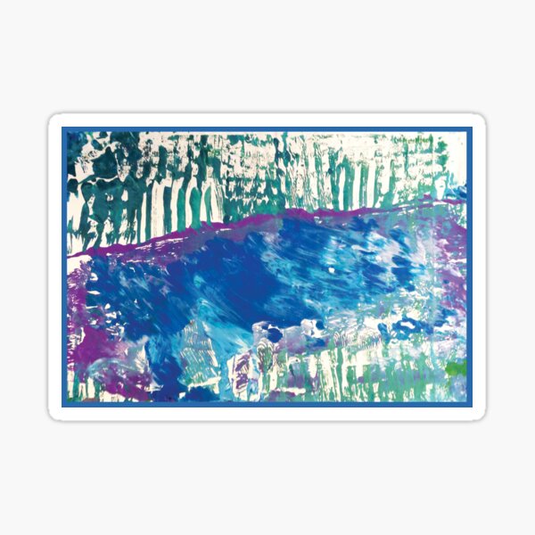 Blue Stream - by Riley Sticker