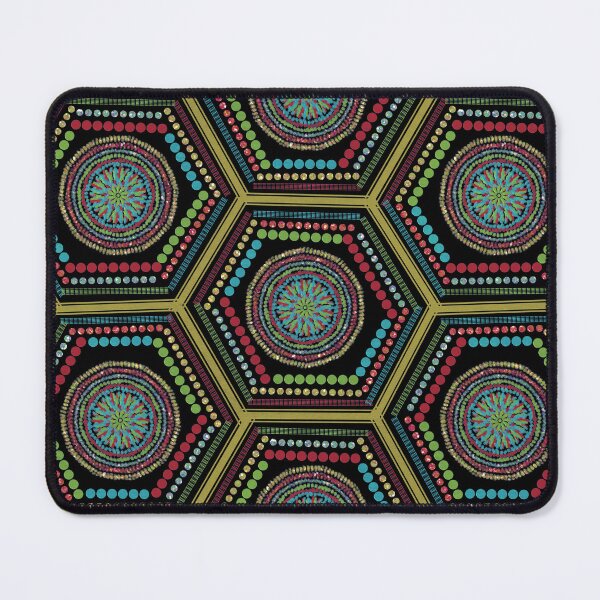 Item preview, Glam Hexagon Mandala Tiling designed and sold by Jane Izzy Designs.