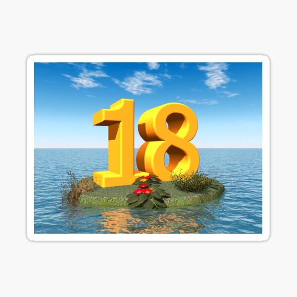 Item preview, year number 18 designed and sold by MIRO3D.