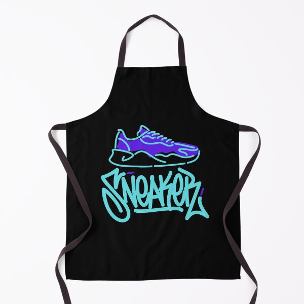 Item preview, Teal Blue Graffiti Gangster Sneaker  designed and sold by mkzmerch.