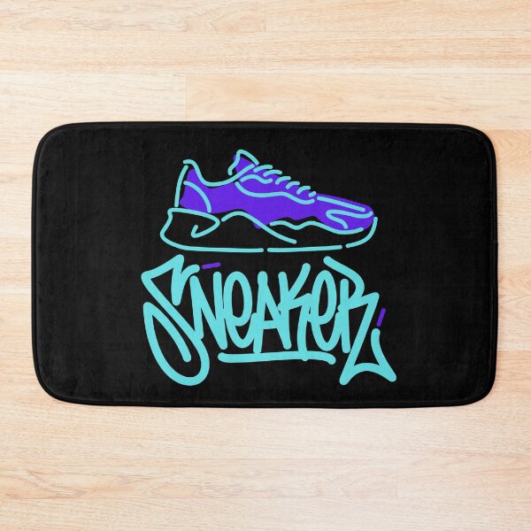 Item preview, Teal Blue Graffiti Gangster Sneaker  designed and sold by mkzmerch.