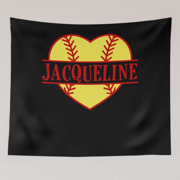 Item preview, Jacqueline Softball Heart Name Fastpitch Player Mom Love design designed and sold by Kennethollins.