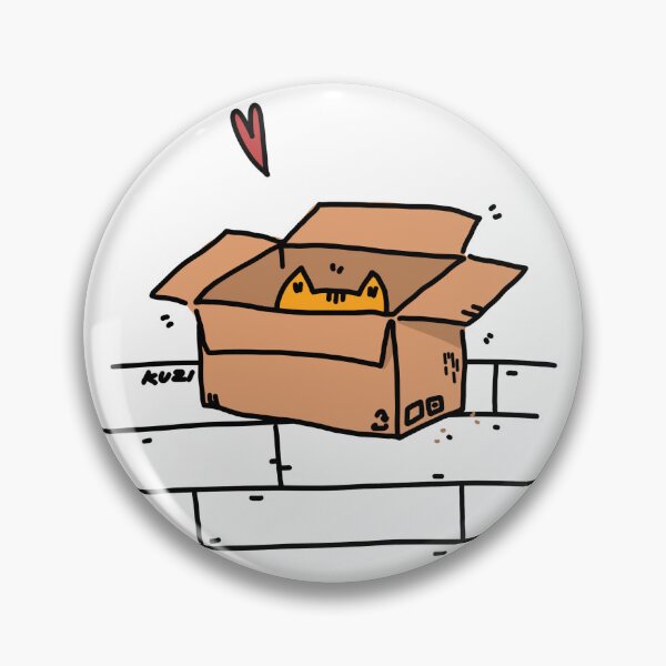 Item preview, Cat in the box designed and sold by kuzi doodles.