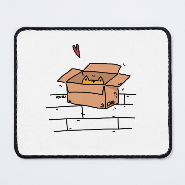 Item preview, Cat in the box designed and sold by kuzi doodles.