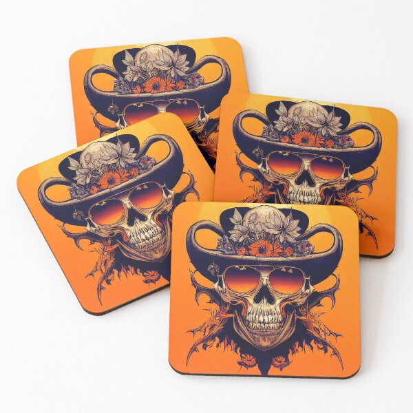 Item preview, Flower skull designed and sold by Hoity-Toity.