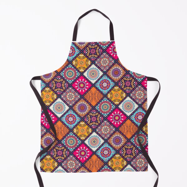 Item preview, Colorful floral tiles pillows coloful mandala tiles throe pillows designed and sold by SoulWriter.