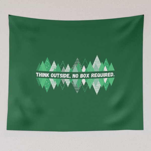 Item preview, Think outside, no box required. designed and sold by moxdesign.
