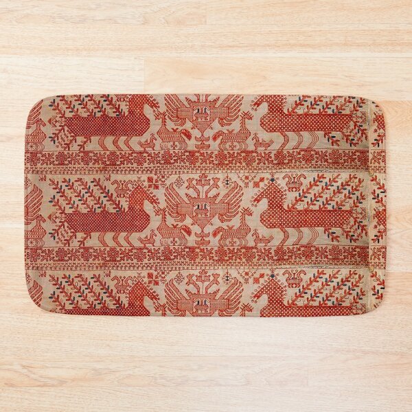 Item preview, Red Border Pattern with Horses designed and sold by vintagemother.