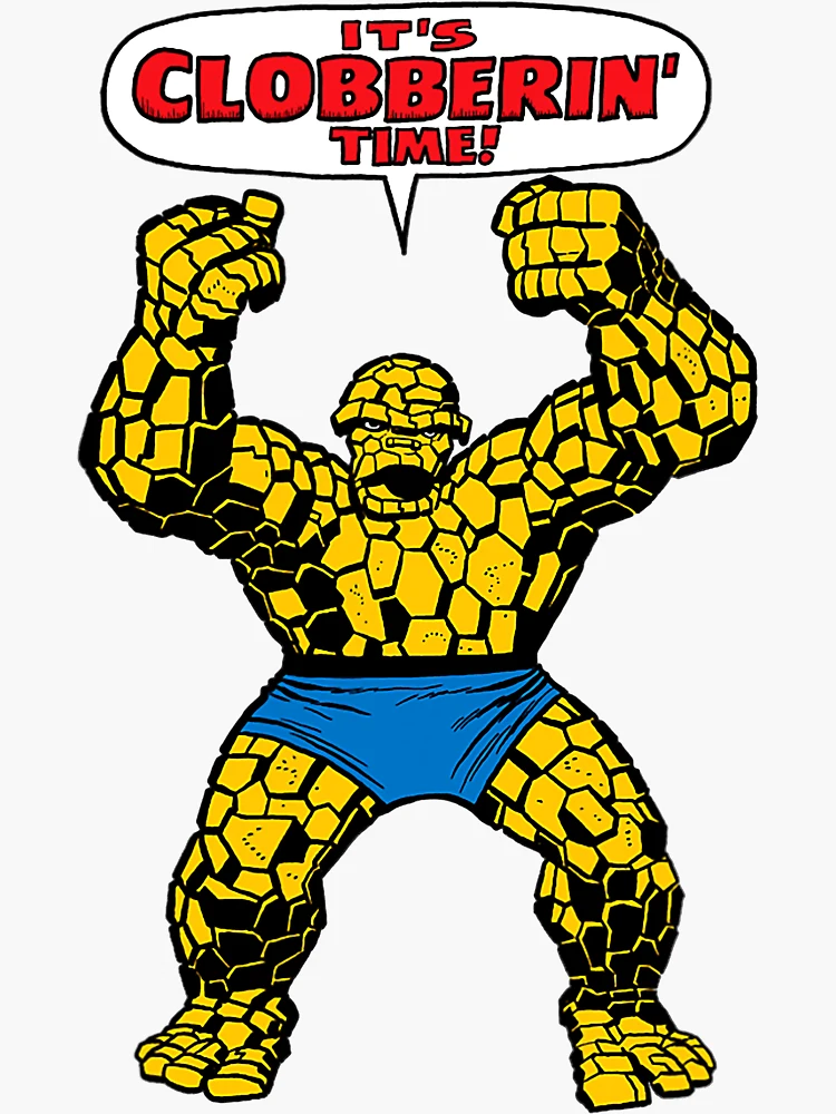 Fantastic Four The Thing Clobberin' Time