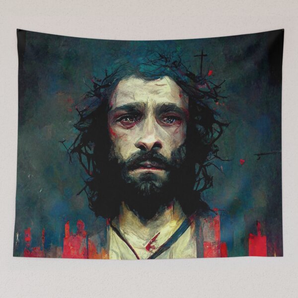 Item preview, The passion of Christ abstract painting design  designed and sold by nightspeed.