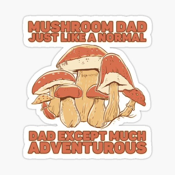 "Funny Mushroom Dad Jokes Mycology Expert" Sticker for Sale by