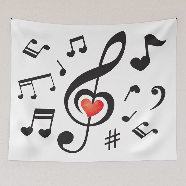 Item preview, Music notes from the heart designed and sold by RaionKeiji.