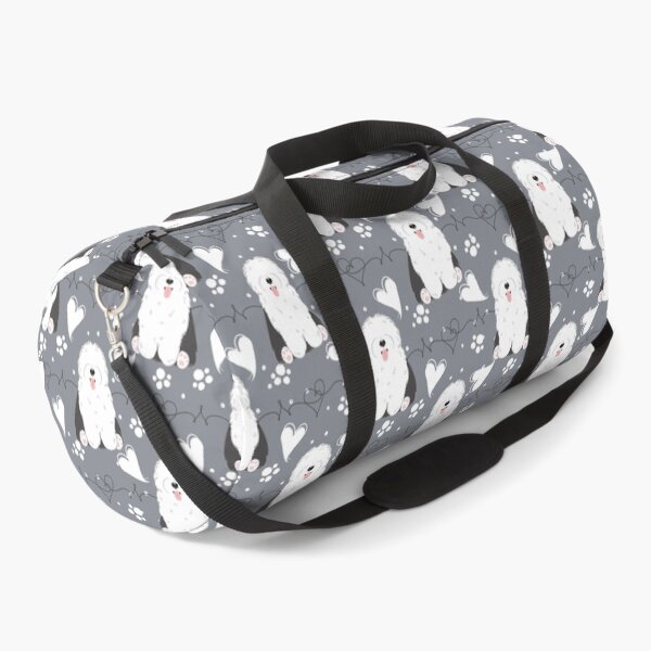 Item preview, LOVE Old English Sheepdog - Black and White 1 designed and sold by Lulupainting.