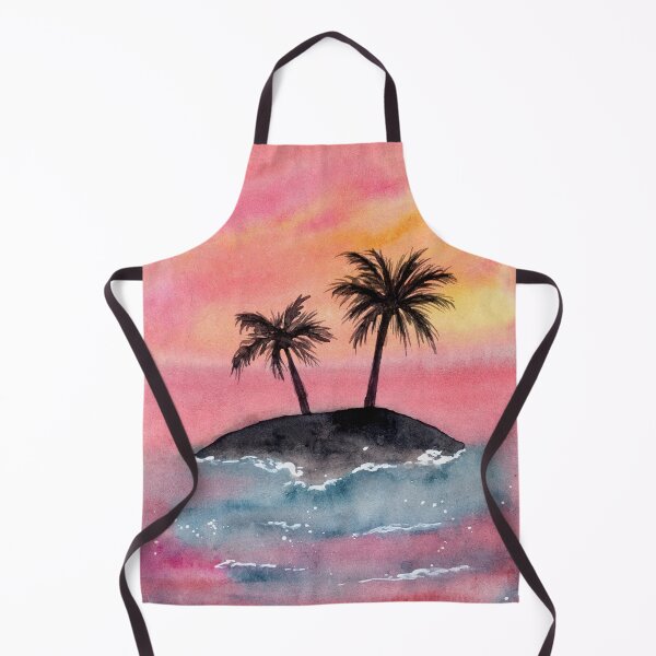 Item preview, Palm Tree Island - Watercolour Painting designed and sold by Pattokarts.
