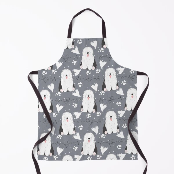 Item preview, LOVE Old English Sheepdog - Black and White 1 designed and sold by Lulupainting.