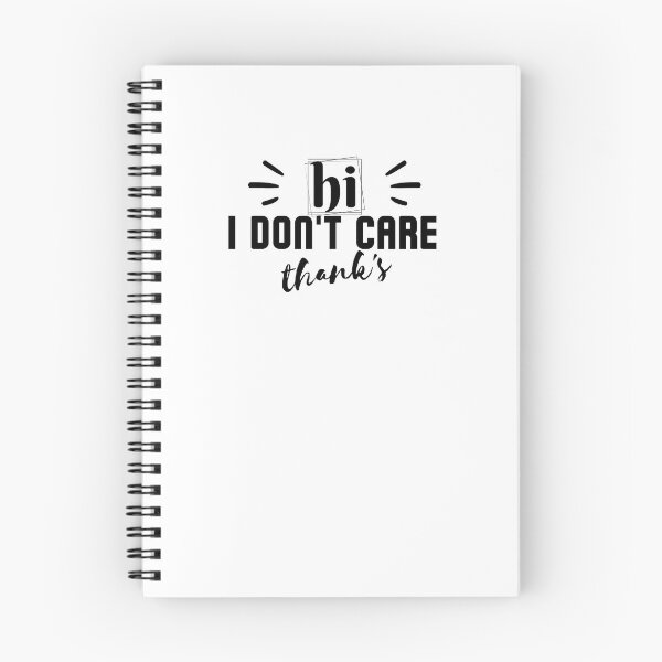 Item preview, Hi I Don't Care Thanks - Simple Sarcastic Text Design designed and sold by MWProject.