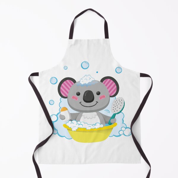 Item preview, Illustration of a teddy bear mascot taking a bath in a tub with water. Ideal for educational and promotional materials designed and sold by LucianoCosmo.