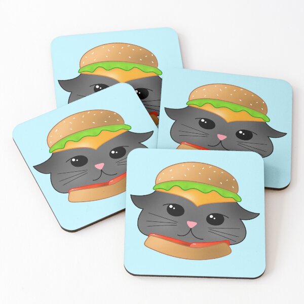 Item preview, cat burger designed and sold by CupcakesGlitter.