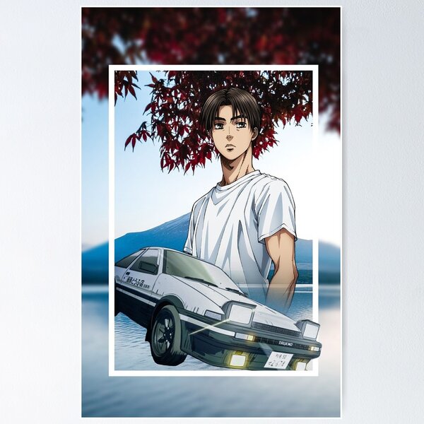 Initial D Anime Takumi Fujiwara Car Poster – Apparel By Enemy