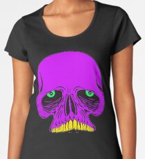 JAWLESS PURPLE SKULL - Art By Kev G Women's Premium T-Shirt