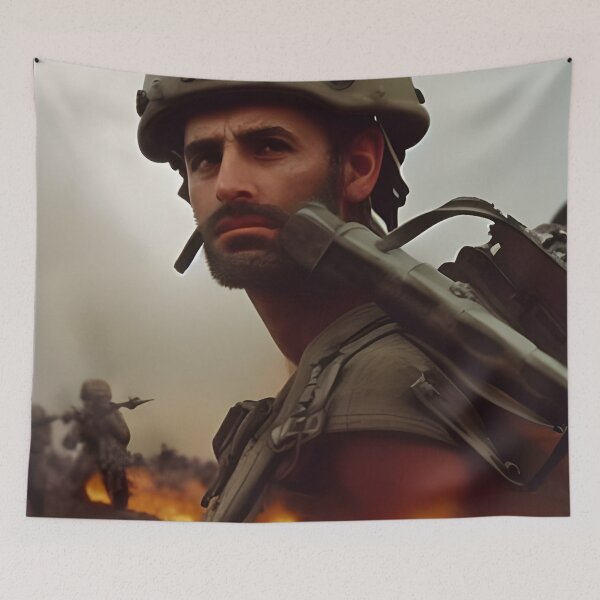 Item preview, A Soldier At The Battle Of Armageddon designed and sold by ZenEverAI.