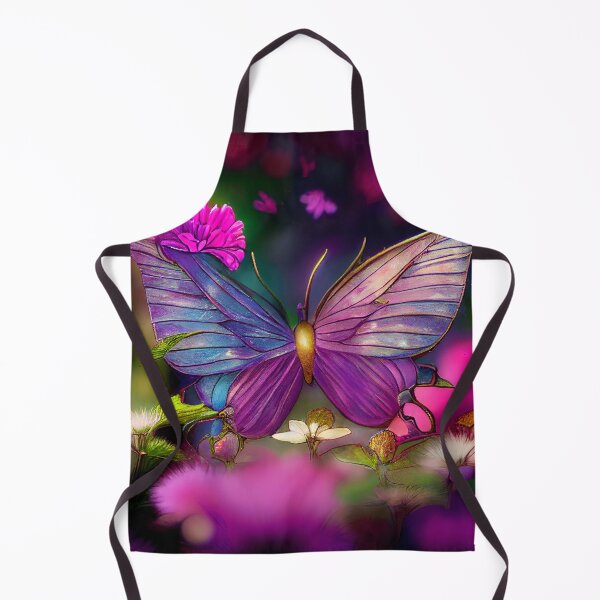 Artikelvorschau, Schmetterling mit Blumen auf einem verschwommenen Hintergrund entworfen und verkauft von DesignAtYO.
