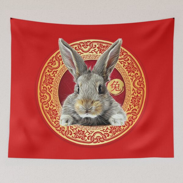 Item preview, Year Of The Rabbit Celebrations Zodiac rabbit designed and sold by taogiauco.
