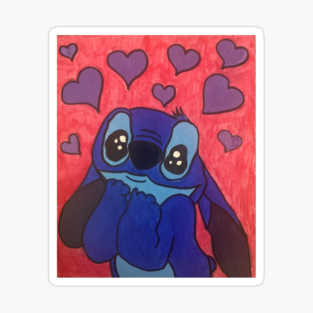 Stitch Painting Lilo Stitch