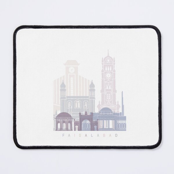 Item preview, FAISALABAD SKYLINE POSTER PASTEL designed and sold by paulrommer.