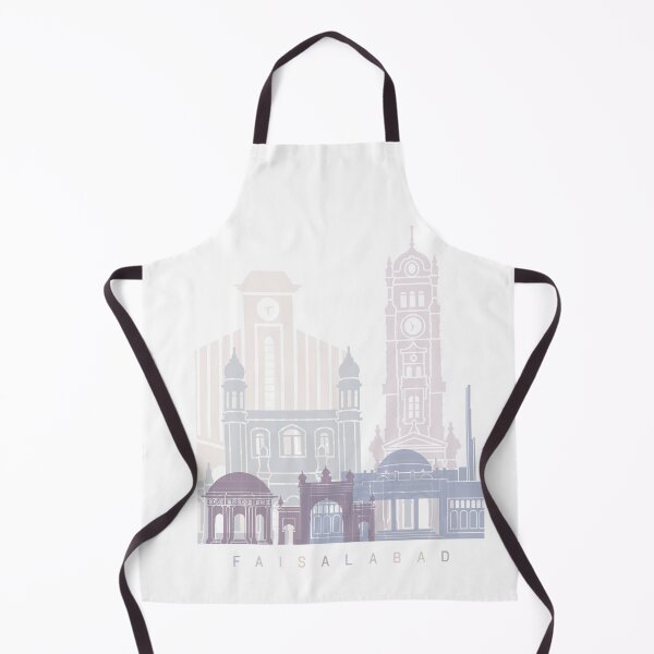 Item preview, FAISALABAD SKYLINE POSTER PASTEL designed and sold by paulrommer.