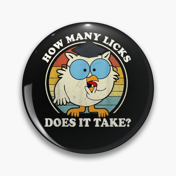 Item preview, Funny Owl How Many Licks Does It Take Retro Vintage designed and sold by Wendiart.